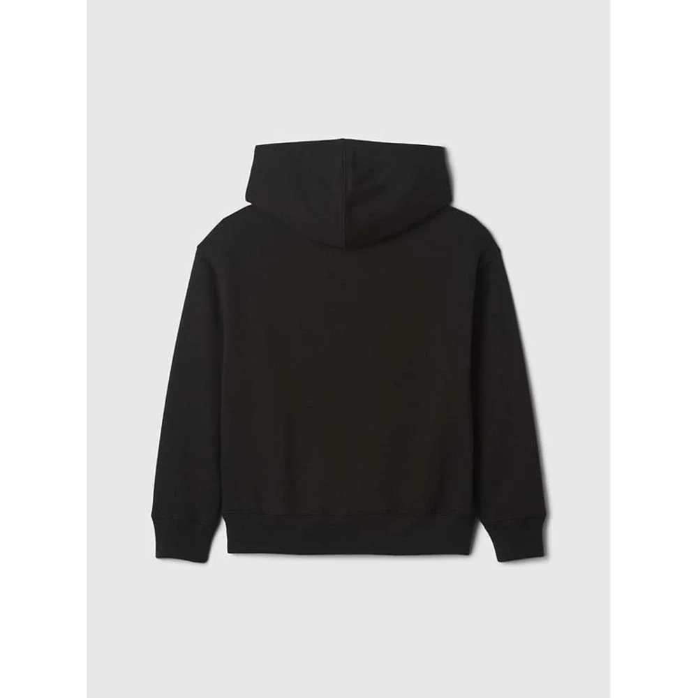 GAP Kids Black Logo Pullover Hoodie Size L 10